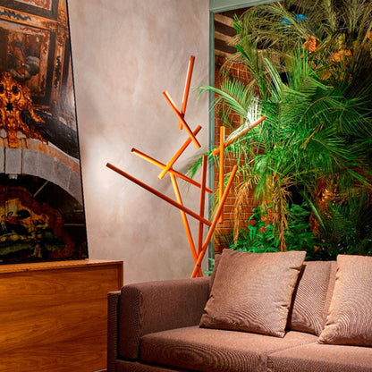 Tuareg LED Floor Lamp in living room.