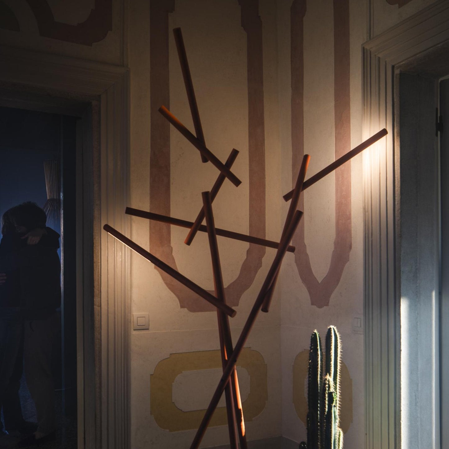 Tuareg LED Floor Lamp in living room.