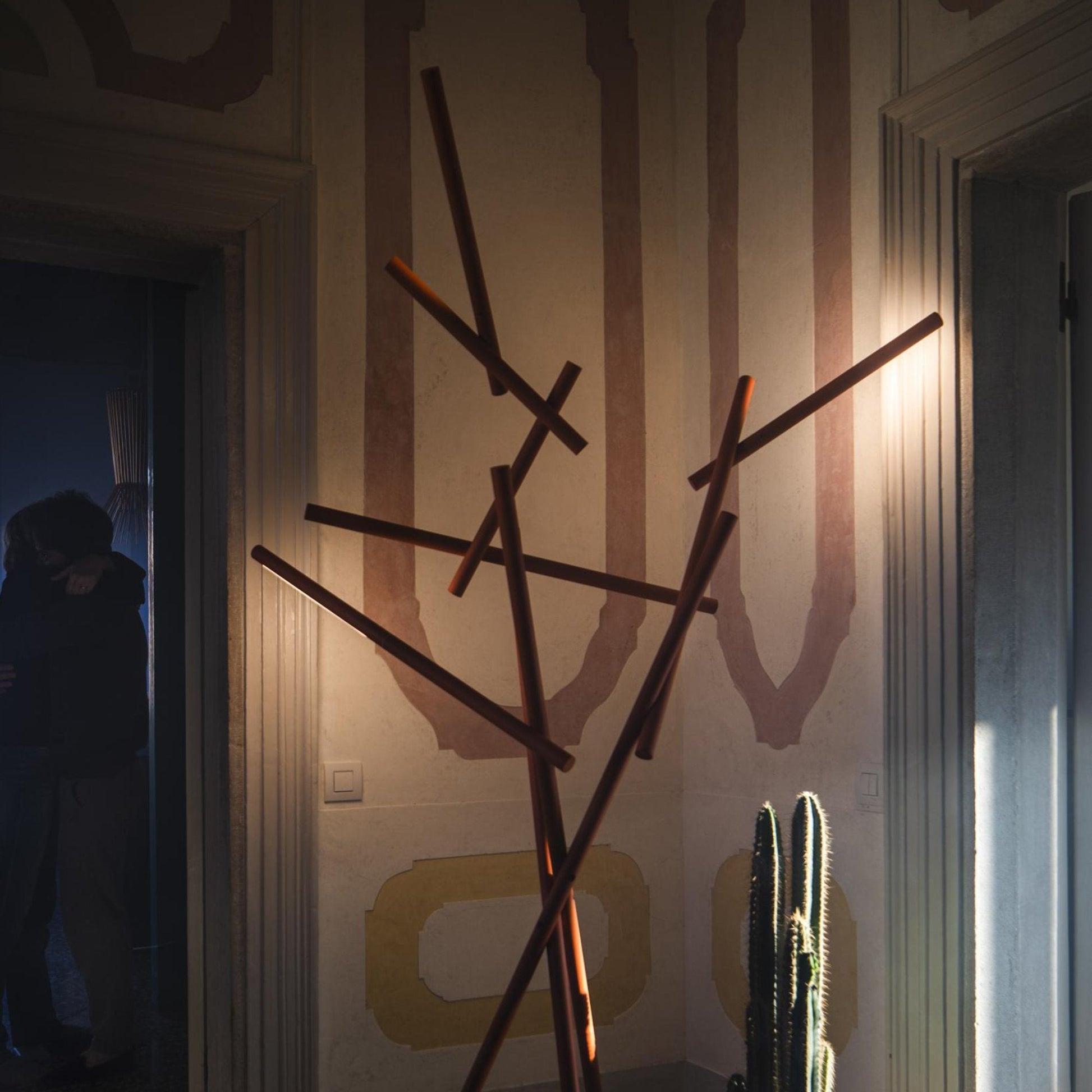 Tuareg LED Floor Lamp in living room.