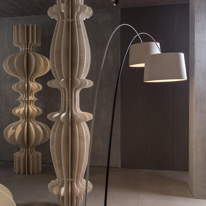 Twiggy Wood Floor Lamp in exhibition.