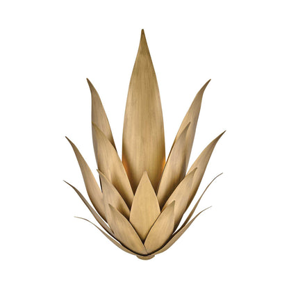 Agave Wall Light in Burnished Gold.