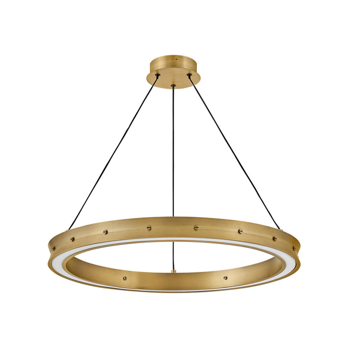 Althea LED Chandelier in Lacquered Brass (Medium).