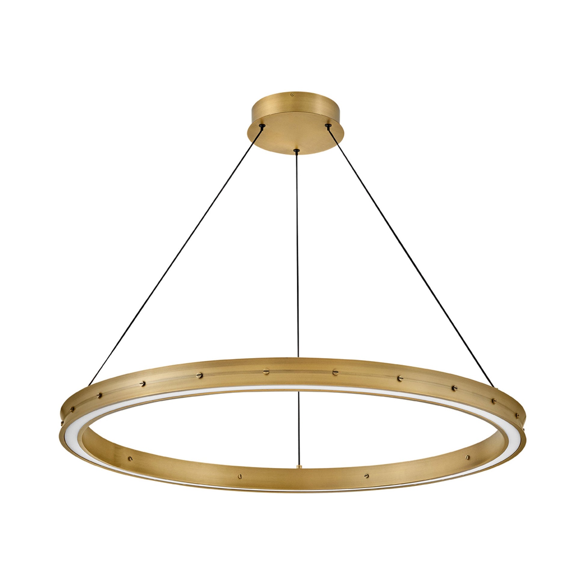 Althea LED Chandelier in Lacquered Brass (Large).