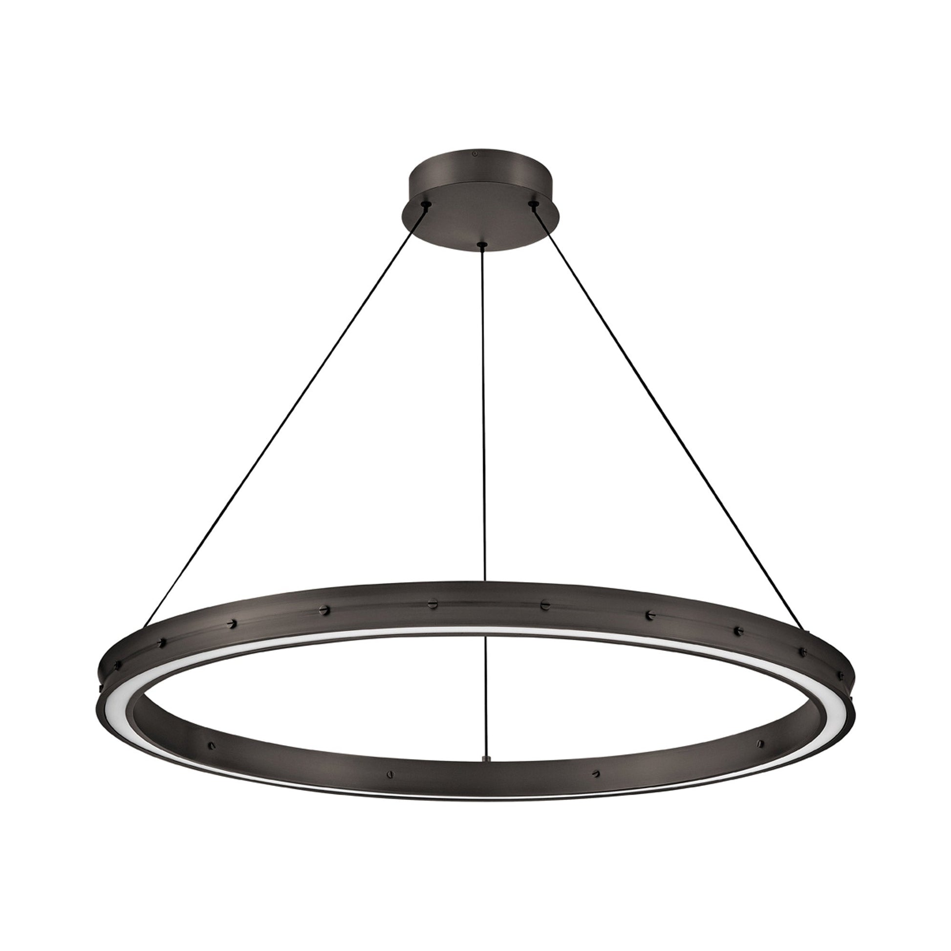 Althea LED Chandelier in Satin Black (Large).