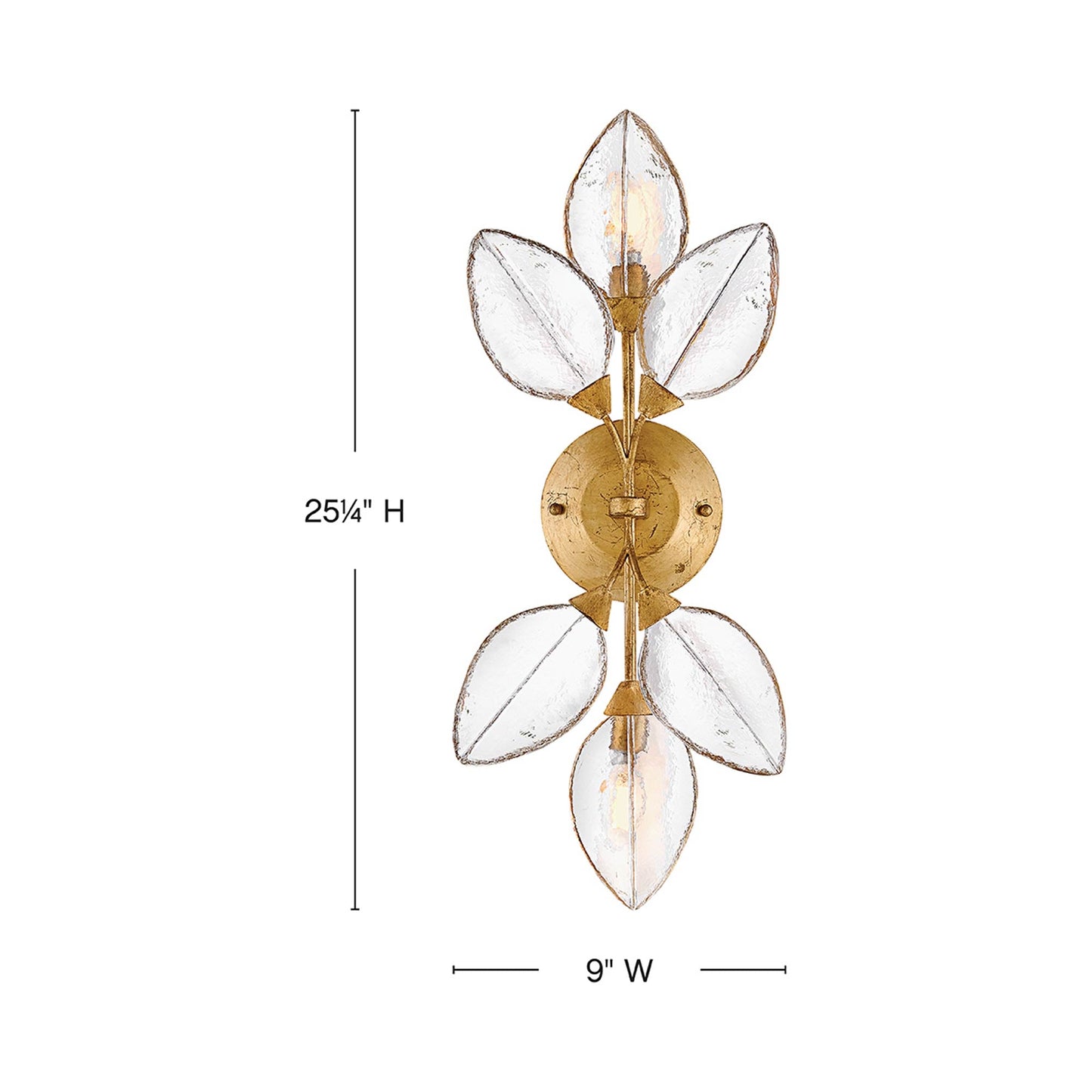 Amira Wall Light - line drawing.