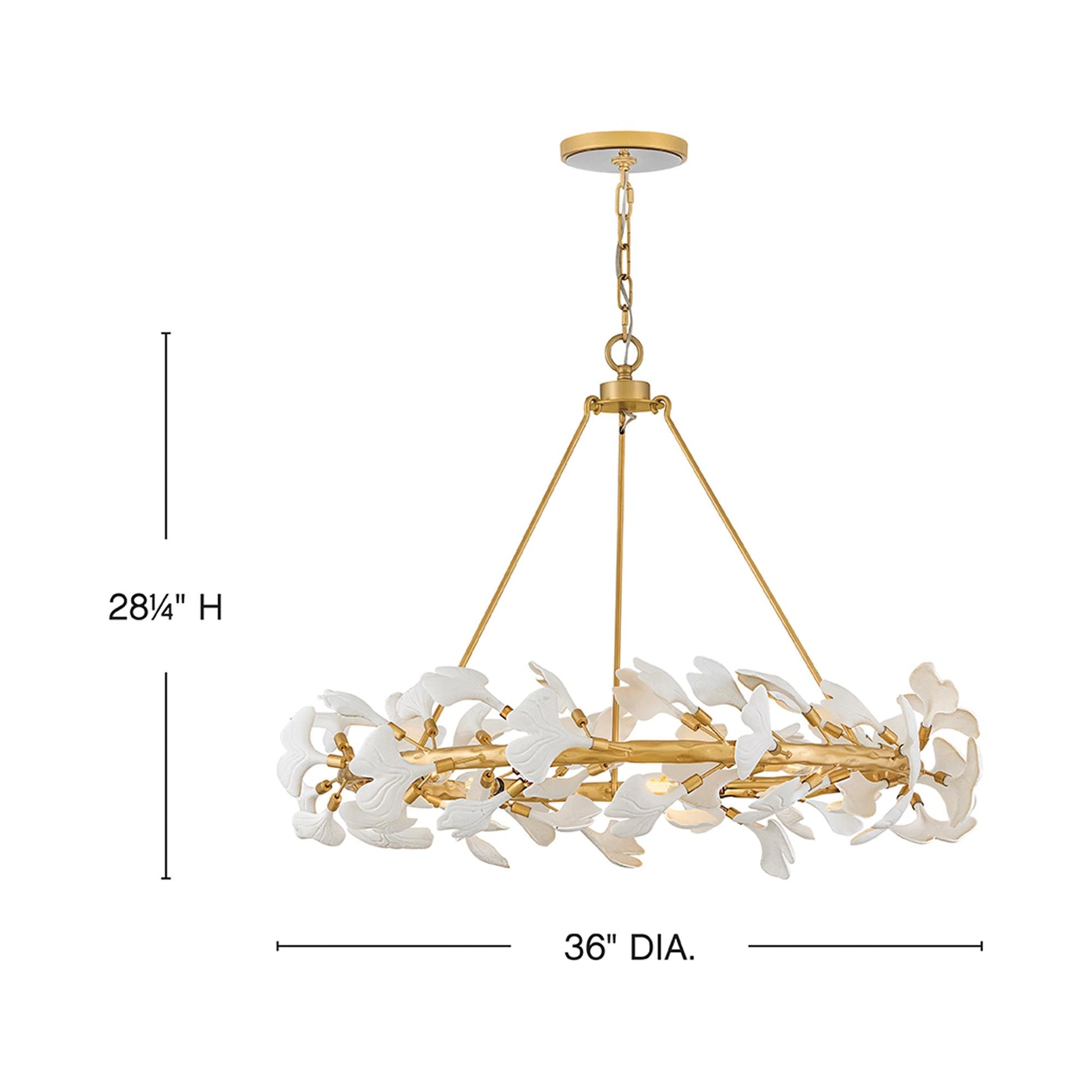 Audra Chandelier - line drawing.