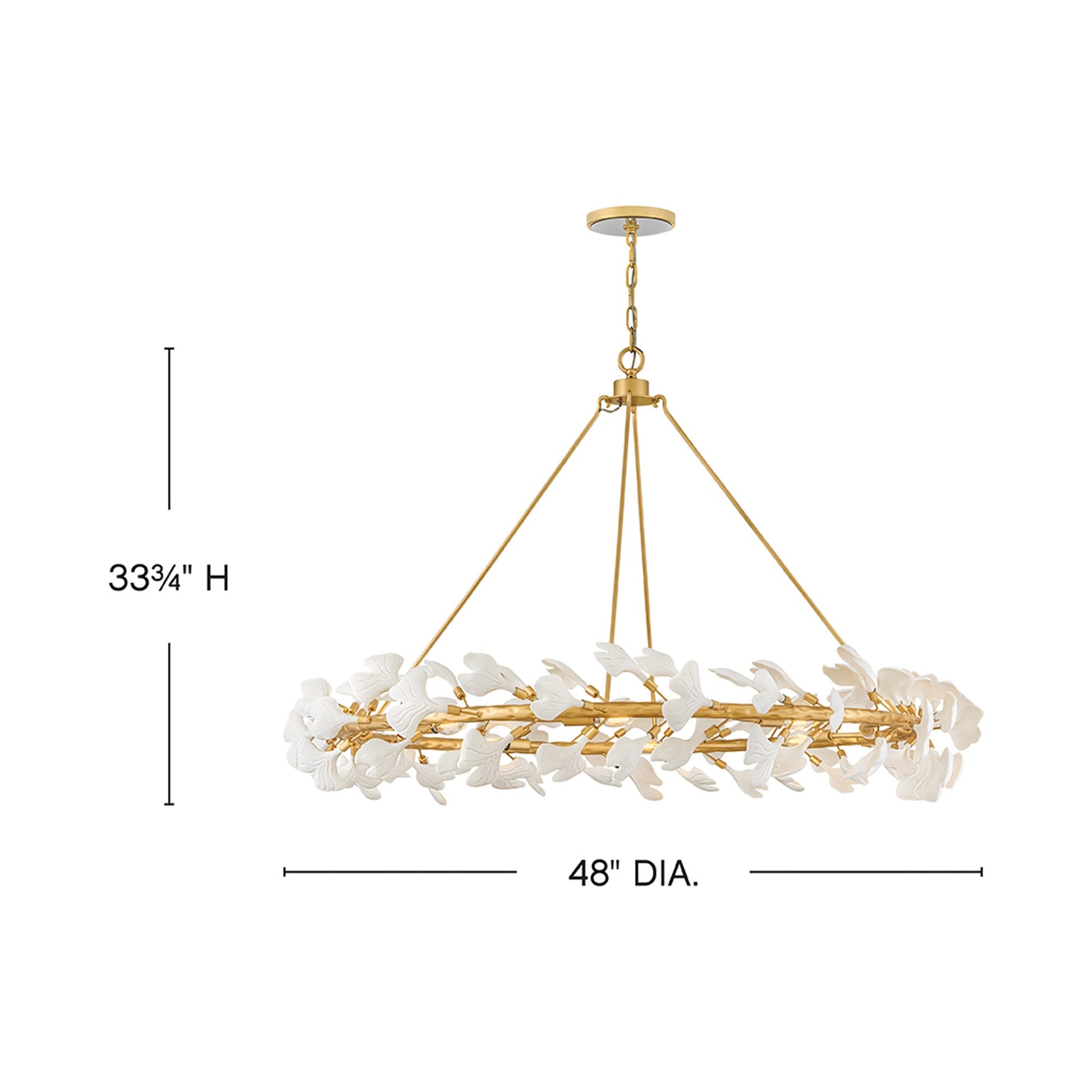 Audra Chandelier - line drawing.