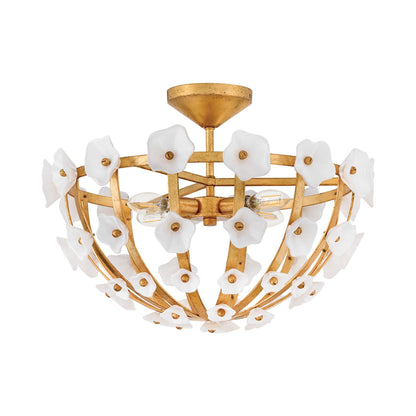 Azalea Semi Flush Mount Ceiling Light in Detail.