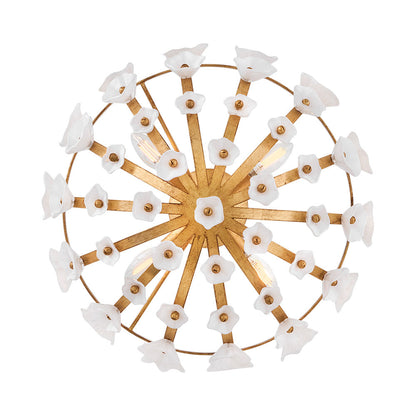 Azalea Semi Flush Mount Ceiling Light in Detail.