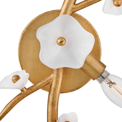 Azalea Wall Light in Detail.