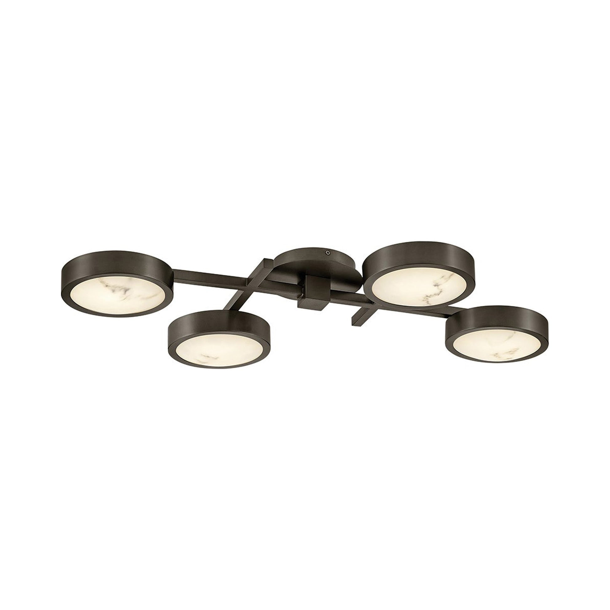 Cava Flush Mount Ceiling Light in Black Oxide.