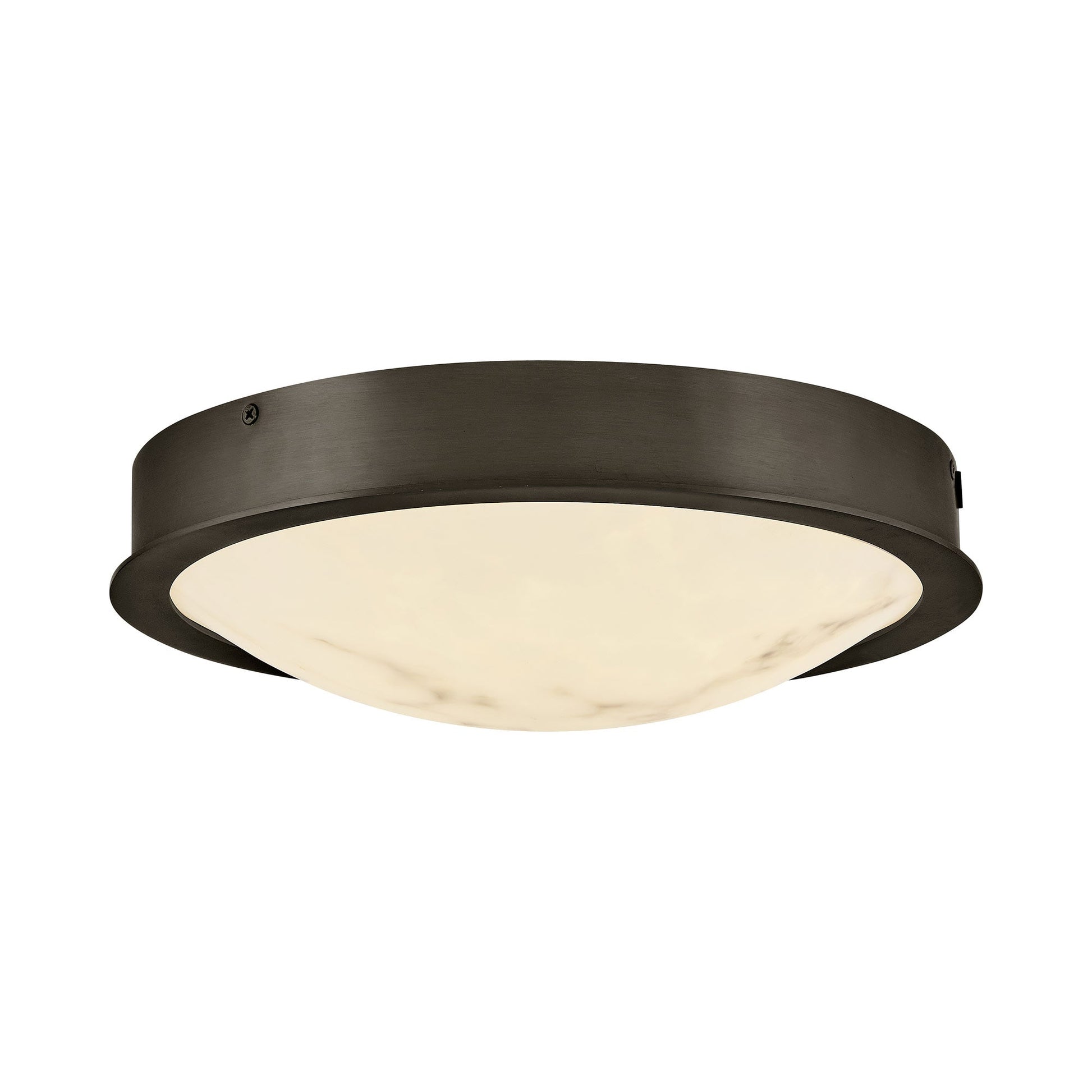 Cava LED Round Flush Mount Ceiling Light in Black Oxide.