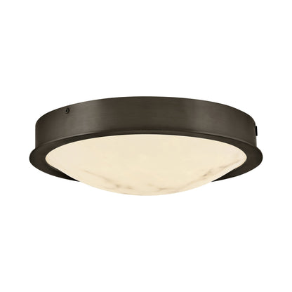 Cava LED Round Flush Mount Ceiling Light in Black Oxide.
