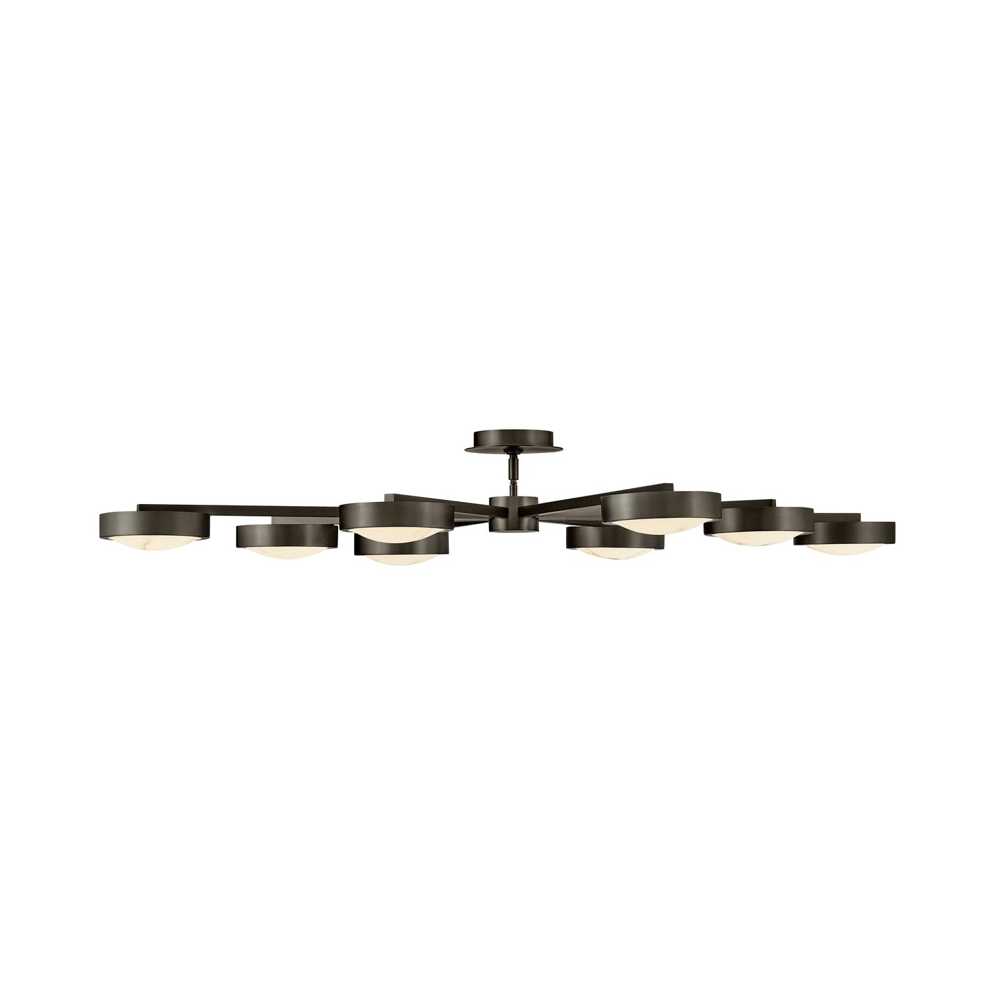 Cava LED Semi Flush Convertible Pendant Light in Detail.