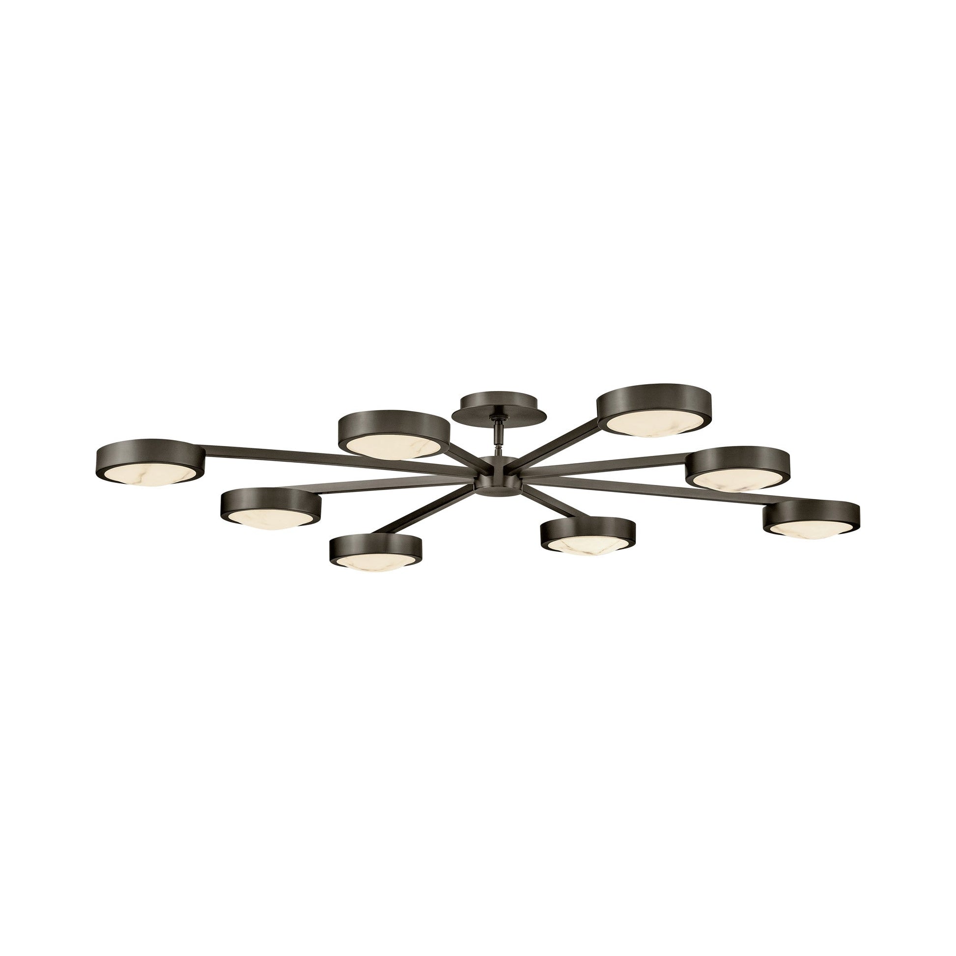 Cava LED Semi Flush Convertible Pendant Light in Detail.