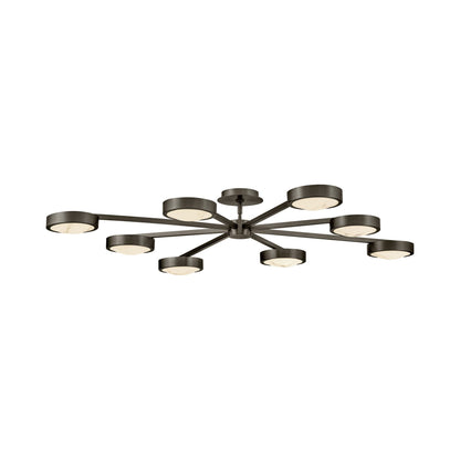 Cava LED Semi Flush Convertible Pendant Light in Detail.