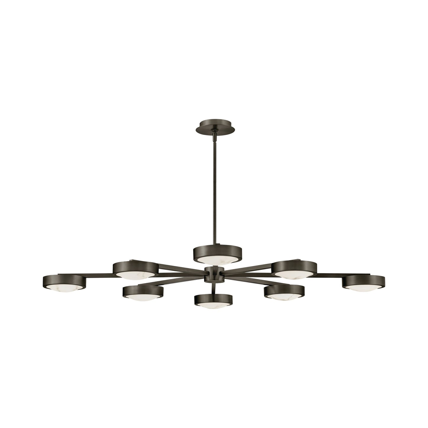Cava LED Semi Flush Convertible Pendant Light in Detail.