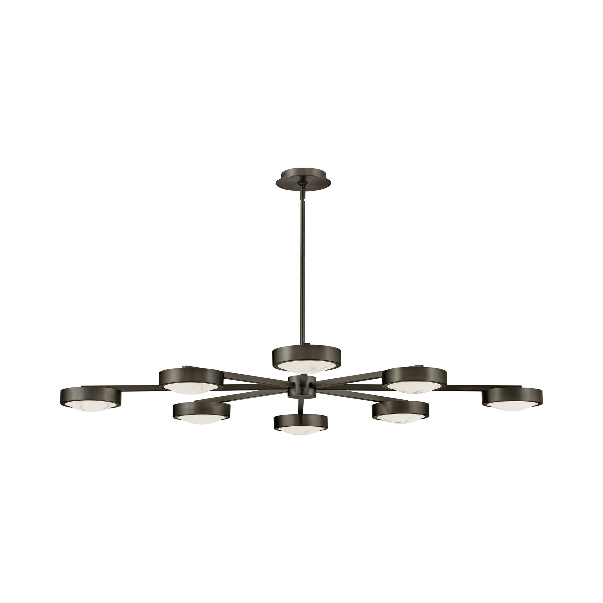 Cava LED Semi Flush Convertible Pendant Light in Detail.