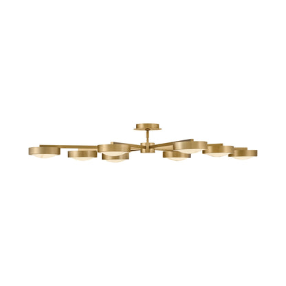 Cava LED Semi Flush Convertible Pendant Light in Detail.