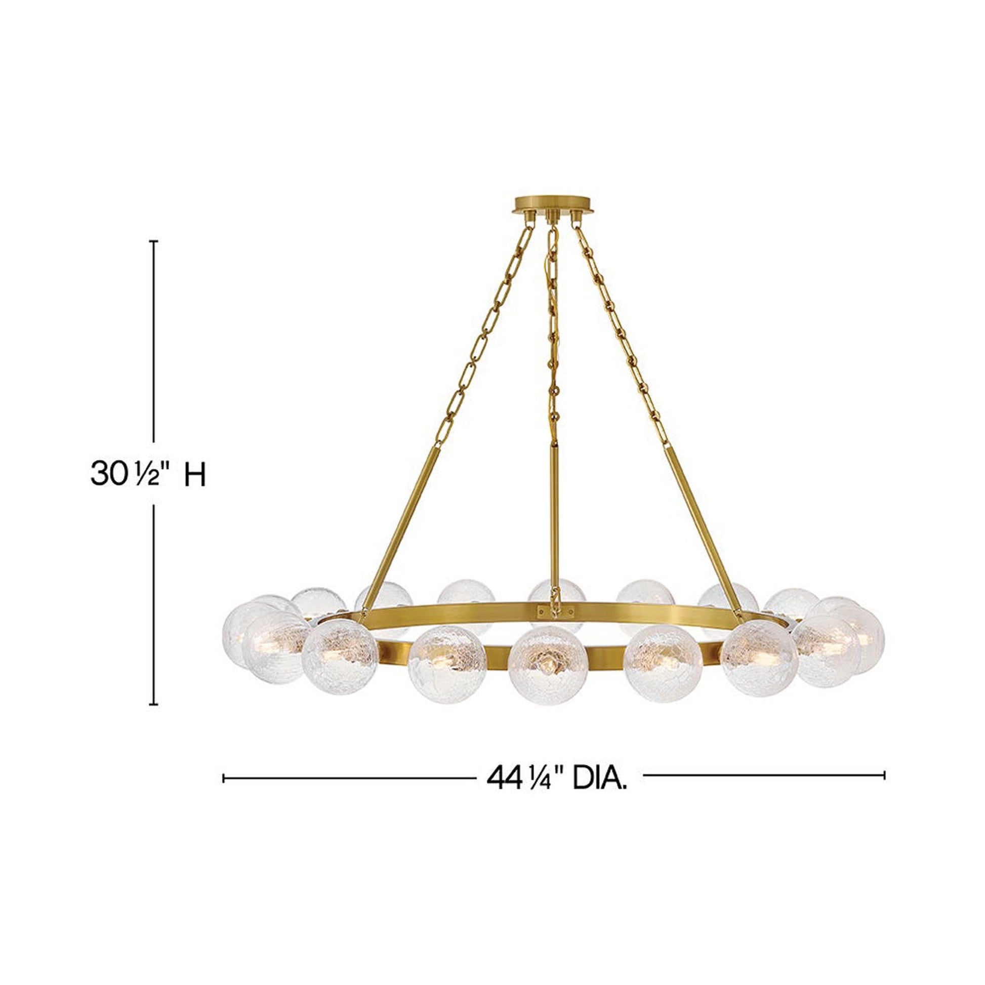 Coco Chandelier - line drawing.