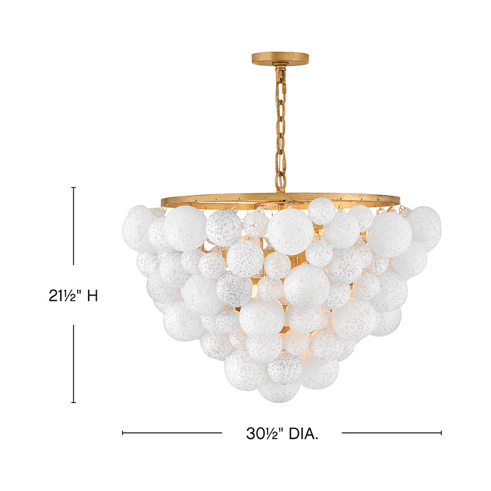 Marabel Chandelier - line drawing.