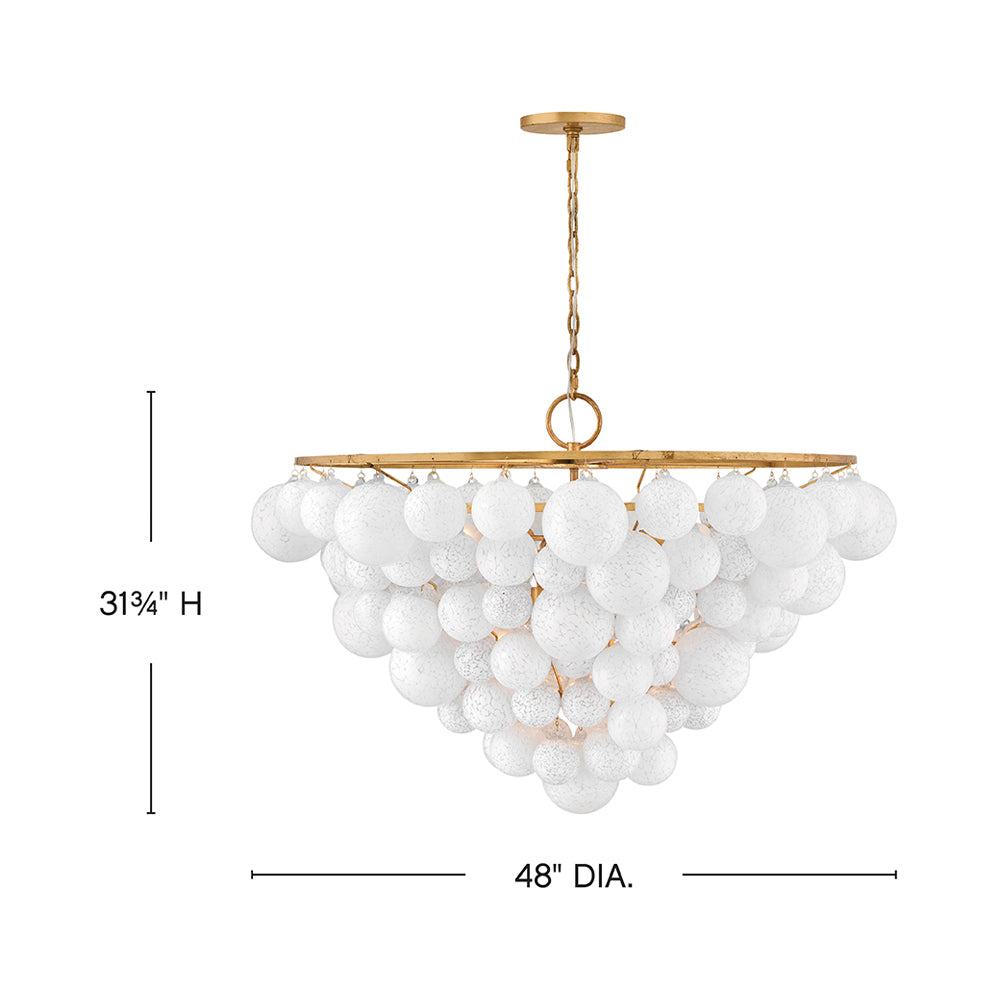 Marabel Chandelier - line drawing.