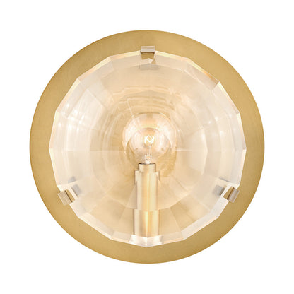 Nala Wall Light in Heritage Brass.