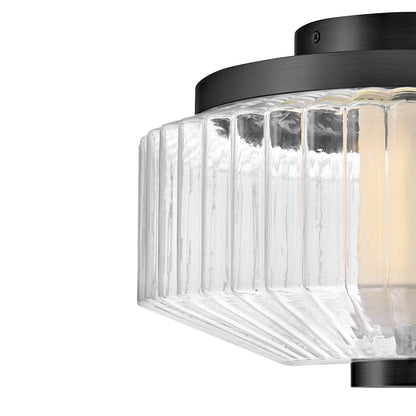 Reign LED Flush Mount Ceiling Light in Detail.