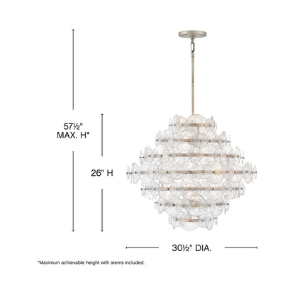 Rene Chandelier - line drawing.