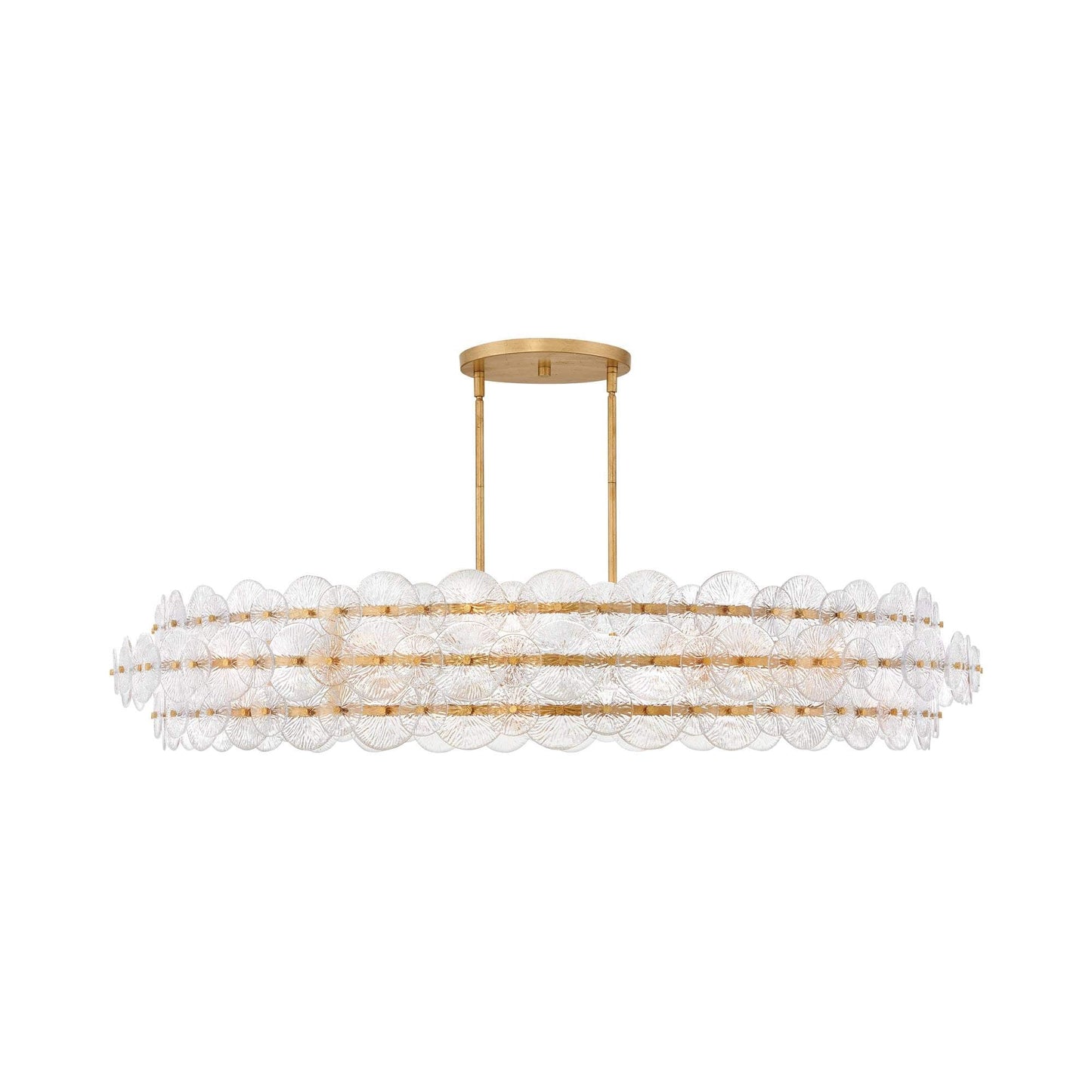 Rene Drum Chandelier in Distressed Brass (X-Large).