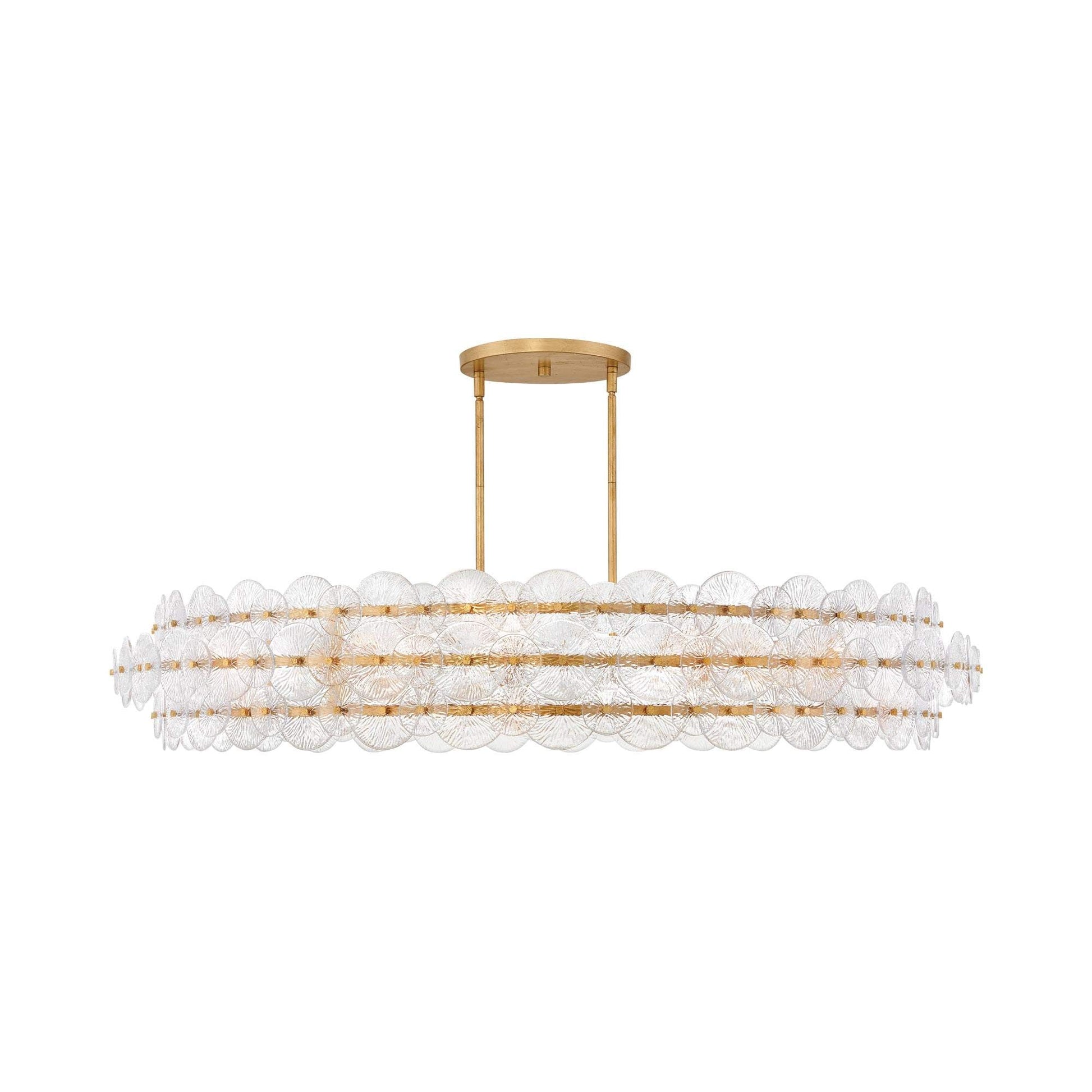Rene Drum Chandelier in Distressed Brass (X-Large).