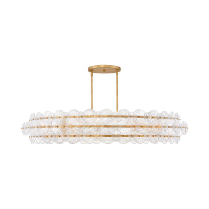 Rene Drum Chandelier in Distressed Brass (X-Large).