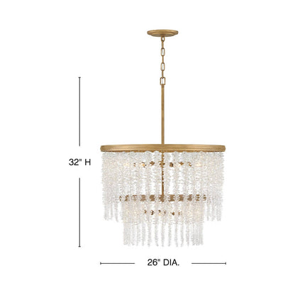 Rubina Chandelier - line drawing.