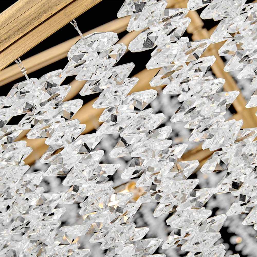 Rubina Convertible Chandelier in Detail.