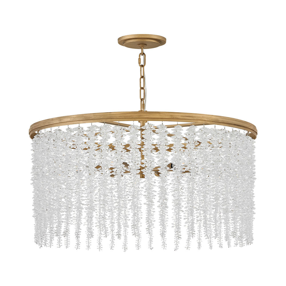 Rubina Convertible Chandelier in Clear Crystal.