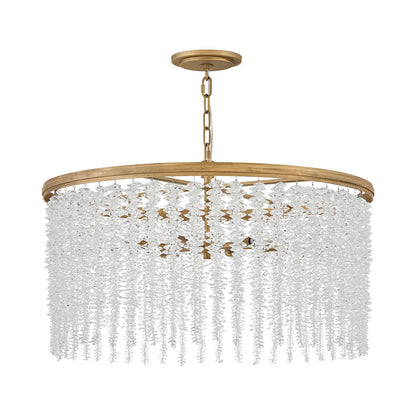 Rubina Convertible Chandelier in Clear Crystal.