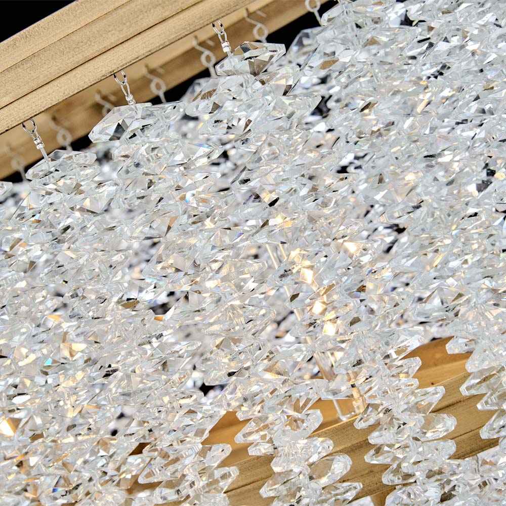Rubina Linear Chandelier in Detail.
