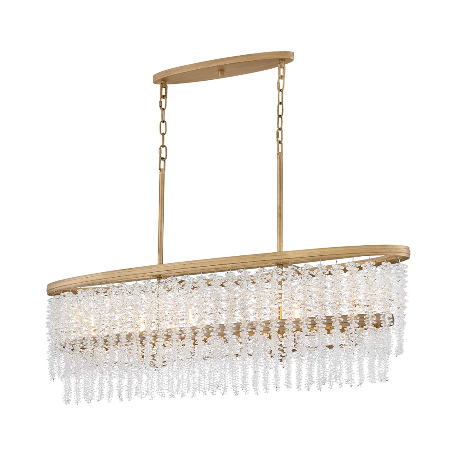 Rubina Linear Chandelier in Detail.