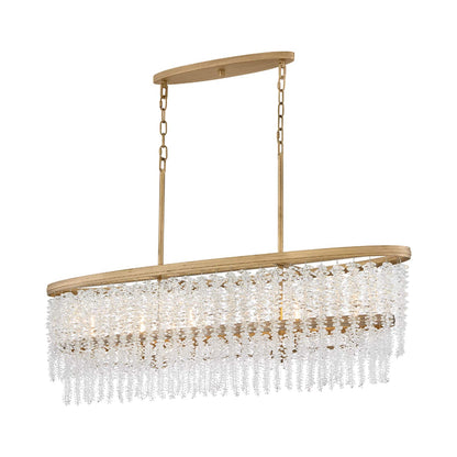 Rubina Linear Chandelier in Detail.