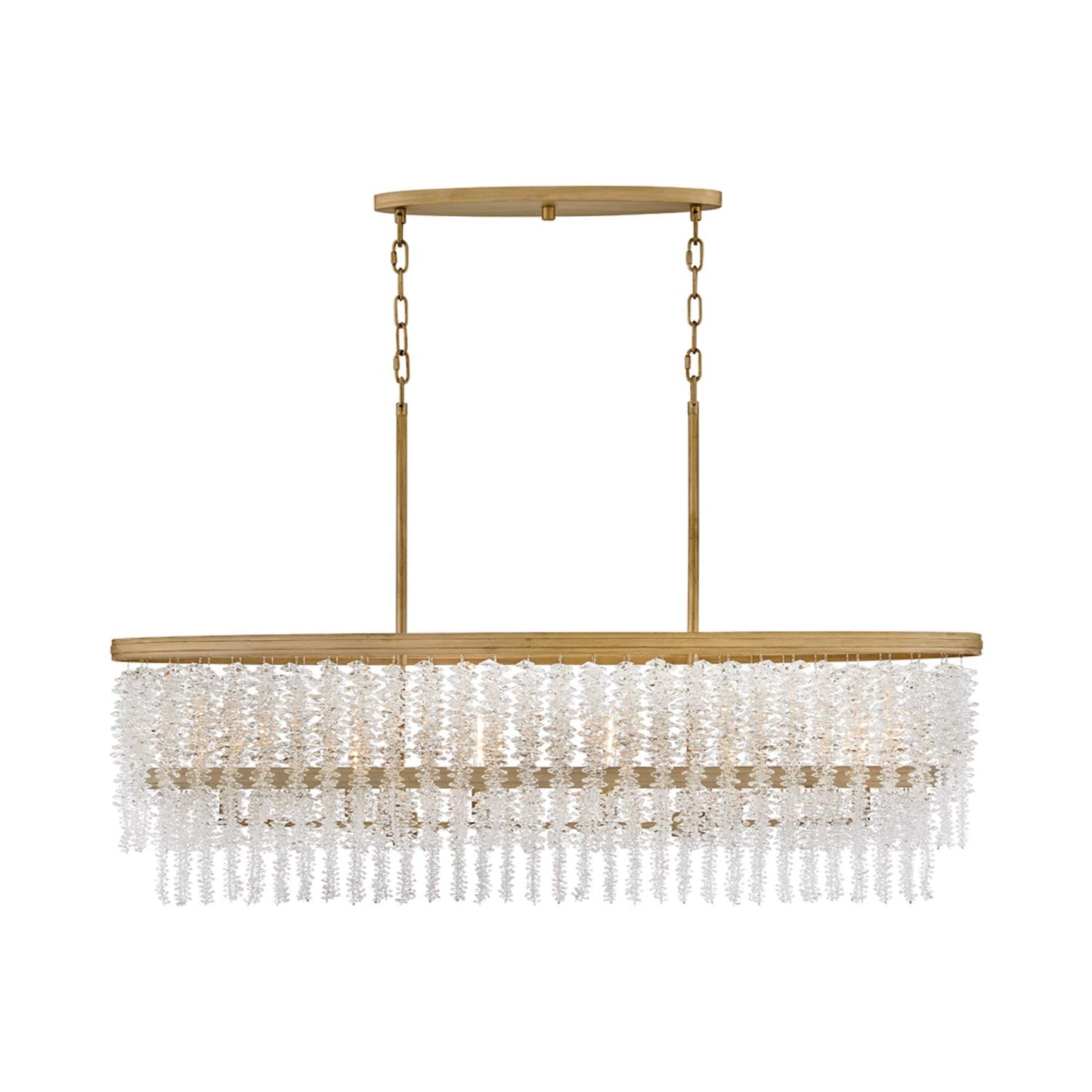Rubina Linear Chandelier in Detail.
