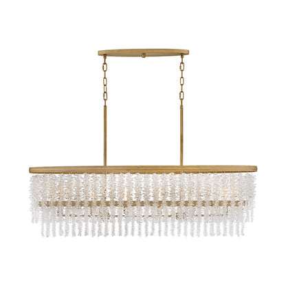 Rubina Linear Chandelier in Detail.