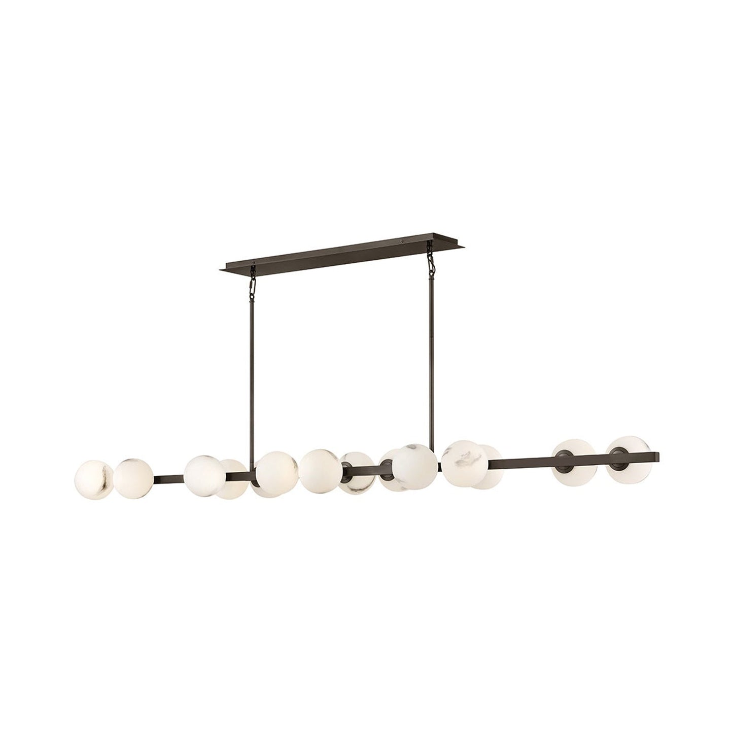 Selene Linear Pendant Light in Black Oxide (14-Light).