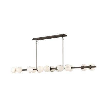 Selene Linear Pendant Light in Black Oxide (14-Light).