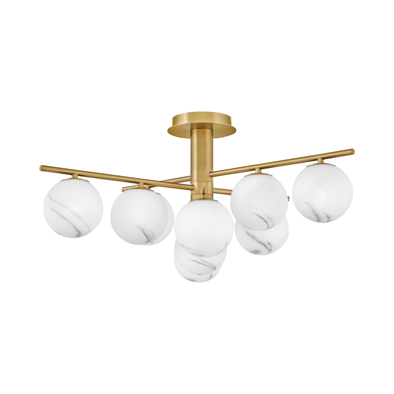 Selene Semi Flush Mount Ceiling Light in Detail.