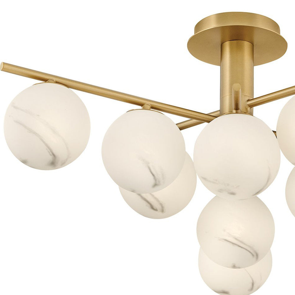 Selene Semi Flush Mount Ceiling Light in Detail.