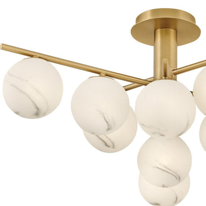 Selene Semi Flush Mount Ceiling Light in Detail.