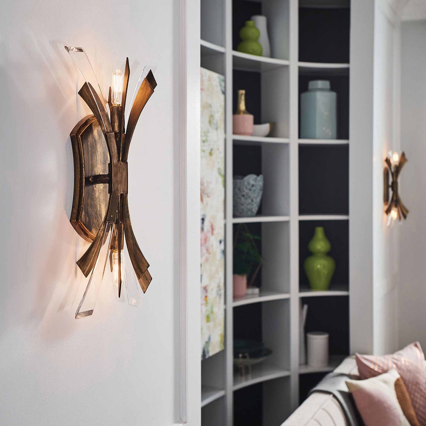 Vida Wall Light in living room.