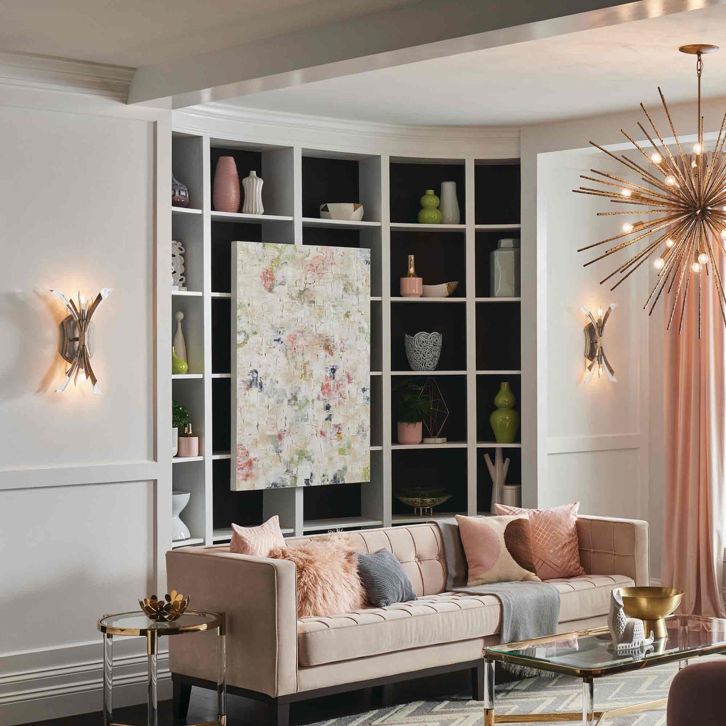 Vida Wall Light in living room.