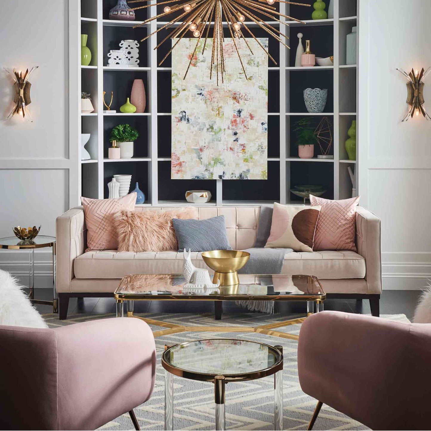 Vida Wall Light in living room.