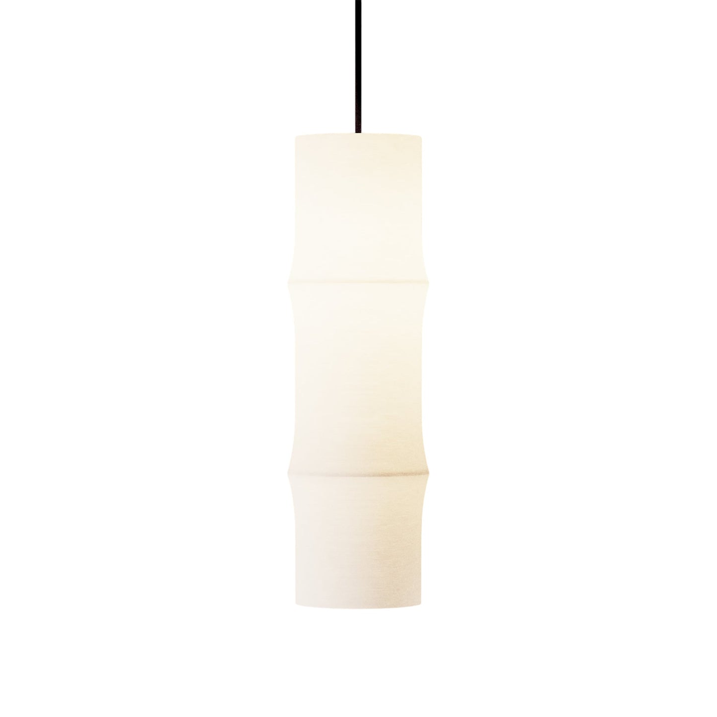 Bamboo Pendant Light in Black (Medium).